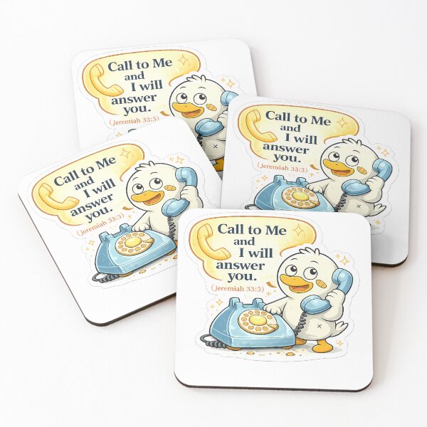 Item preview, Call to Me Jeremiah 33:3 Duck Christian Sticker designed and sold by Faithlines.