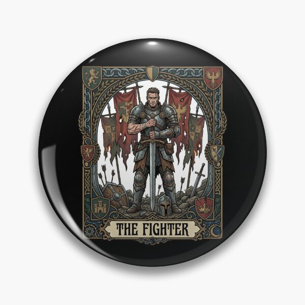 Item preview, The Fighter Tarot Card RPG Tabletop Fantasy designed and sold by Fenay Designs.