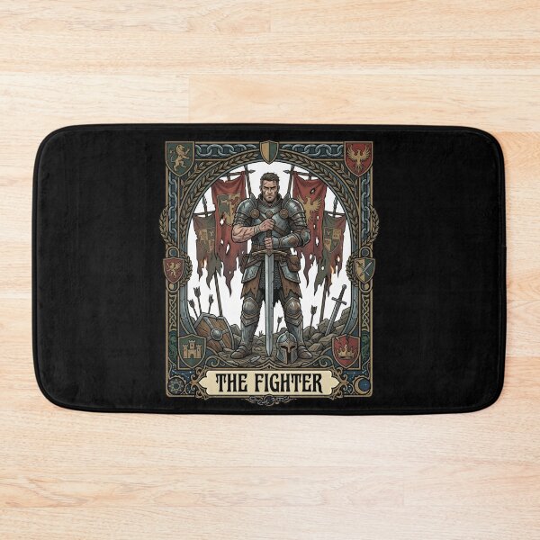 Item preview, The Fighter Tarot Card RPG Tabletop Fantasy designed and sold by Fenay Designs.