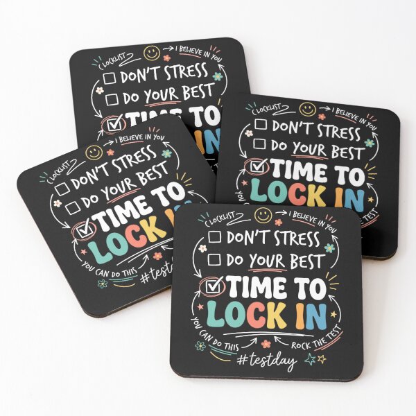 Item preview, Time To Lock In Test Day Motivation designed and sold by FreshVibe Prints.