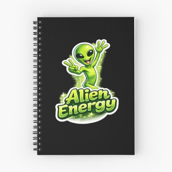 Item preview, Cute Alien Energy Funny Cartoon UFO Design designed and sold by Artbysarmina.