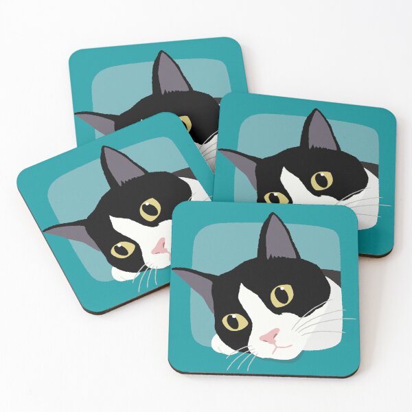 Item preview, Relaxed Tuxedo Cat Resting on Paw designed and sold by Gumigrida.