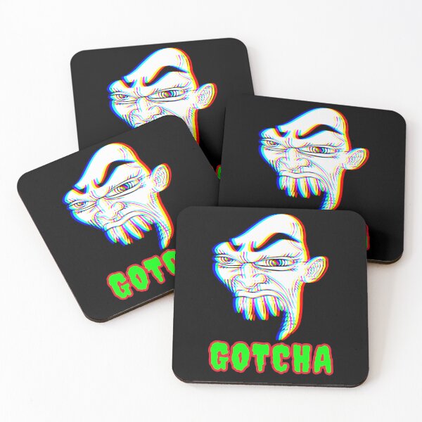 Item preview, Gotcha Scary Horror Face Mask Art EDM Tricolor Rad Rave    designed and sold by CuratedlyV.