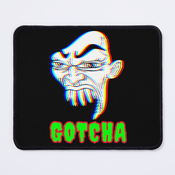 Item preview, Gotcha Scary Horror Face Mask Art EDM Tricolor Rad Rave designed and sold by CuratedlyV.