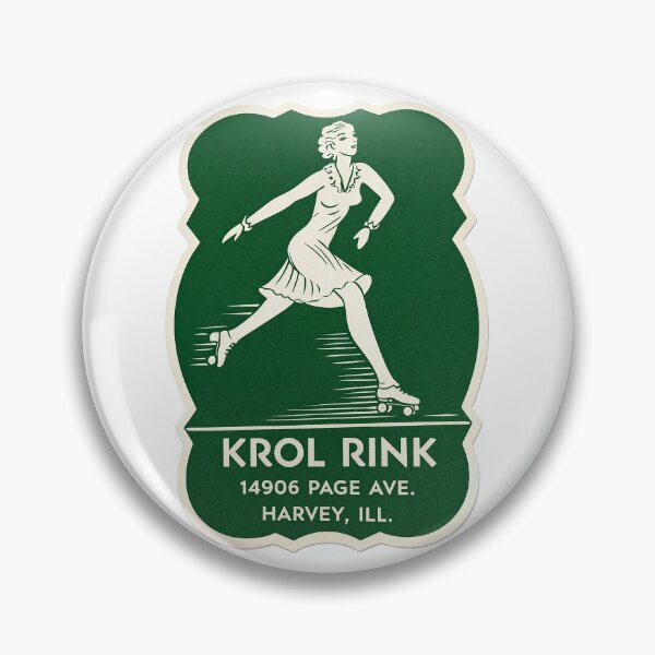 Item preview, Krol Rink Harvey Illinois Roller Skating Rink Sticker Decal Label designed and sold by tislord.