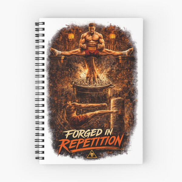 Item preview, Forged in Repetition – Martial Arts Training Montage Shirt | 80s Retro Gym Discipline Tee designed and sold by BroShirtStore.