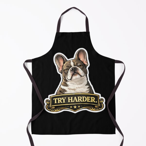 Item preview, French Bulldog Attitude – Try Harder Bold Sarcastic Frenchie Design designed and sold by Frenchie Fever.