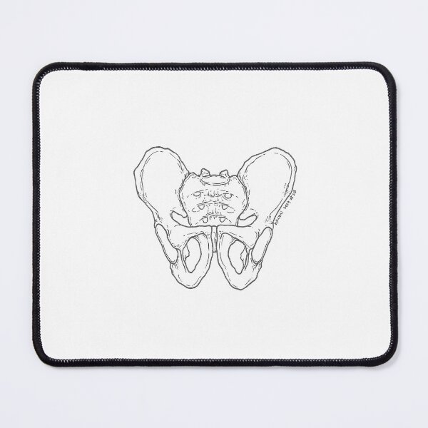 Item preview, Pelvis Anatomy Ink Drawing designed and sold by Studio Hromi LLC.