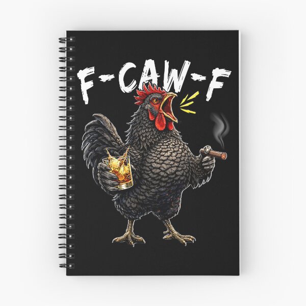 Item preview, Vintage Rooster F Caw F Coffee Drinker Sarcastic Humor designed and sold by schoolofbullies.