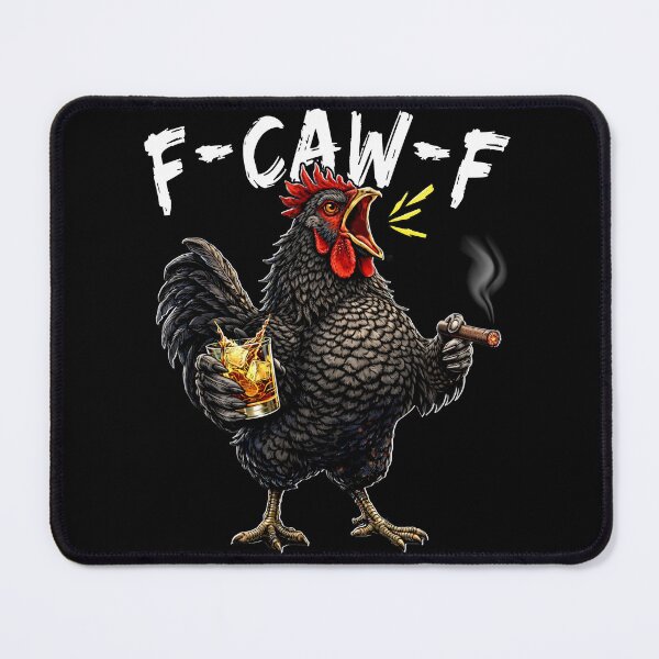 Item preview, Vintage Rooster F Caw F Coffee Drinker Sarcastic Humor designed and sold by schoolofbullies.