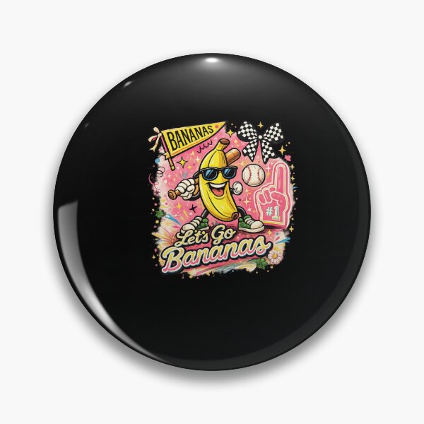 Item preview, Let’s Go Bananas Funny Banana Mascot T-Shirt, Baseball Game Day Shirt, Retro Cartoon Sports Tee for Men Women Kids designed and sold by YourgiftShop.