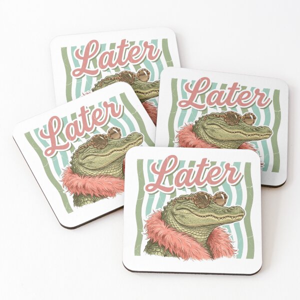 Item preview, Cool Alligator “See You Later” Retro Shirt | Funny Groovy Animal Summer Vibes Graphic Design  ? Description (Redbubble Conversion Style) designed and sold by Trendymindvibes.