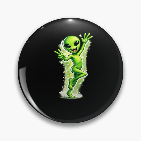 Item preview, Cute Dancing Alien Funny Cartoon UFO Design designed and sold by Artbysarmina.