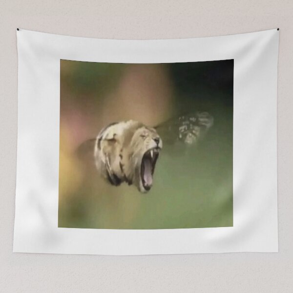 Item preview, yawning lionbee meme designed and sold by cloudzer0000.