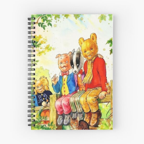 Item preview, Rupert and Friends sitting on a fence - Watercolour designed and sold by DesignsbyDandan.