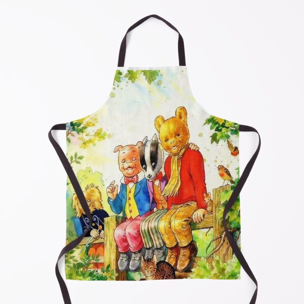 Item preview, Rupert and Friends sitting on a fence - Watercolour designed and sold by DesignsbyDandan.