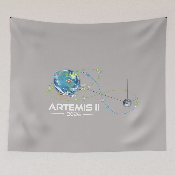 Item preview, Artemis 2 Route Map SLS Rocket 2026 to The Moon and Beyond designed and sold by GreggRoss.