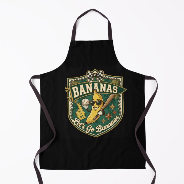 Item preview, Bananas Let’s Go Bananas Funny Banana Mascot – Retro Baseball Cartoon Design designed and sold by YourgiftShop.