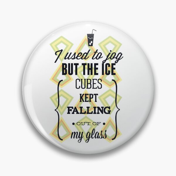 Item preview, Funny Drinking Jogging Quote Ice Cubes designed and sold by CosmicControl.