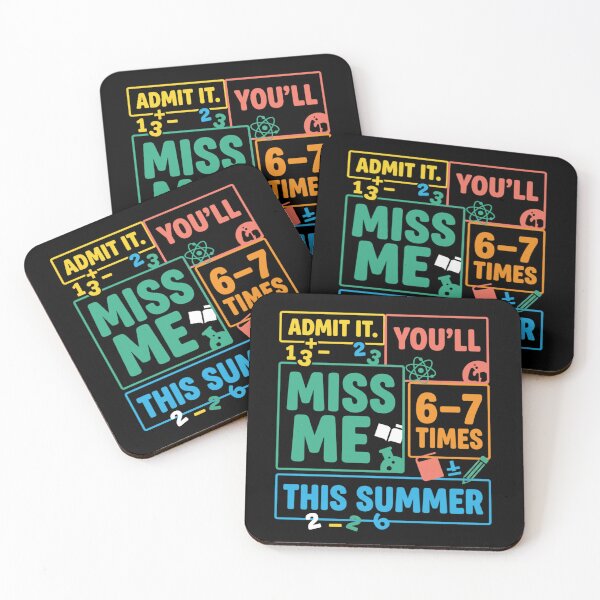 Item preview, Admit It You’ll Miss Me Math Humor designed and sold by FreshVibe Prints.