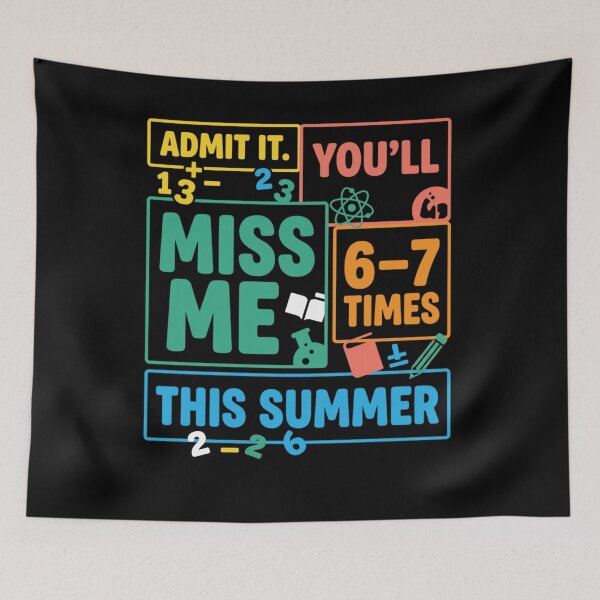 Item preview, Admit It You’ll Miss Me Math Humor designed and sold by FreshVibe Prints.
