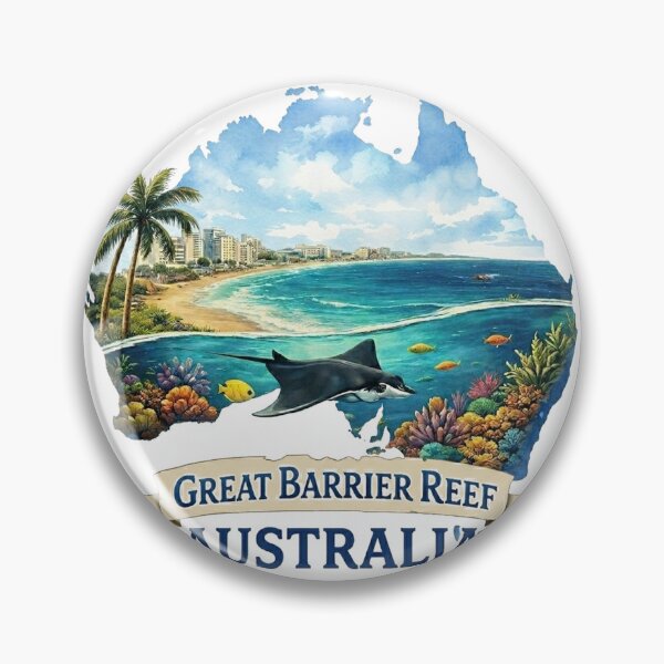 Item preview, Australia Great Barrier Reef - Watercolor designed and sold by francous03.