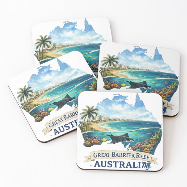 Item preview, Australia Great Barrier Reef - Watercolor designed and sold by francous03.