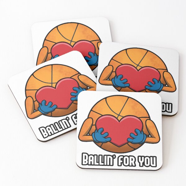 Item preview, Ballin' For You Funny and Sweet Basketball Heart Design designed and sold by Jaudaux Designs.