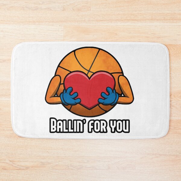 Item preview, Ballin' For You Funny and Sweet Basketball Heart Design designed and sold by Jaudaux Designs.