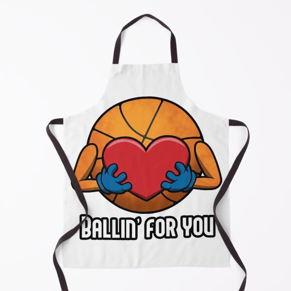 Item preview, Ballin' For You Funny and Sweet Basketball Heart Design designed and sold by Jaudaux Designs.