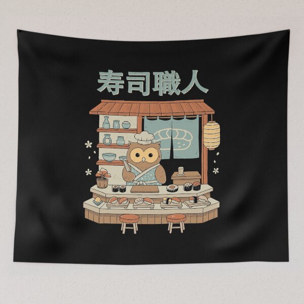 Item preview, Owl Sushi Master designed and sold by GODZILLARGE.