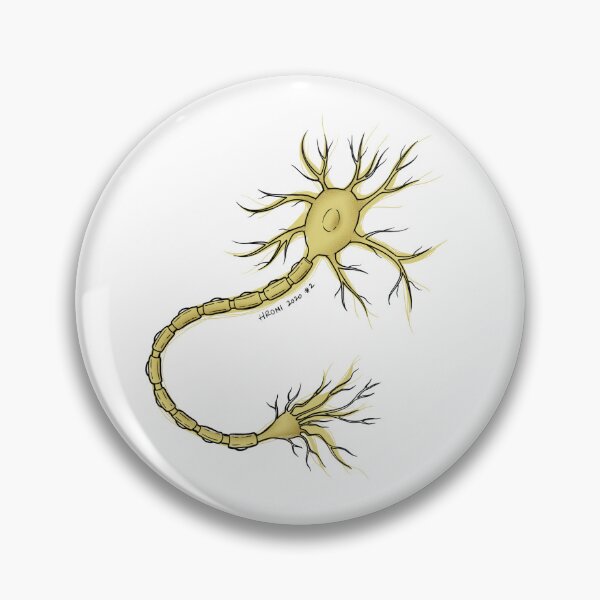 Item preview, Neuron Anatomy Line Drawing designed and sold by Studio Hromi LLC.