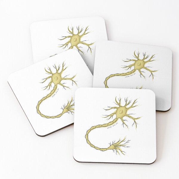 Item preview, Neuron Anatomy Line Drawing designed and sold by Studio Hromi LLC.