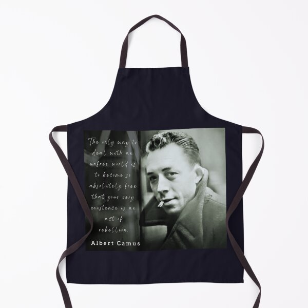 Item preview, Albert Camus portrait and quote: The only way to deal with an unfree world... designed and sold by artbleed.