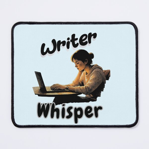 Item preview, Writer Whisper Design – Cozy Author and Laptop Watercolor Art - The Quiet Muse – Creative Writing Lifestyle designed and sold by PriyaMagic.