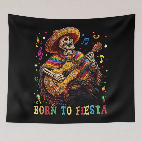 Item preview, Born to Fiesta Skeleton Cinco De Mayo Mexican Party Men Boys designed and sold by schoolofbullies.