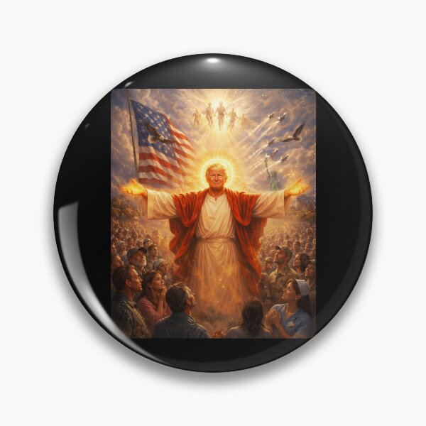 Item preview, Trump as Jesus Patriotic Graphic designed and sold by schoolofbullies.