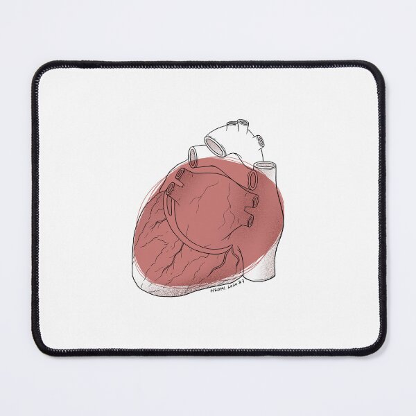 Item preview, Heart Anatomy Line Drawing designed and sold by Studio Hromi LLC.