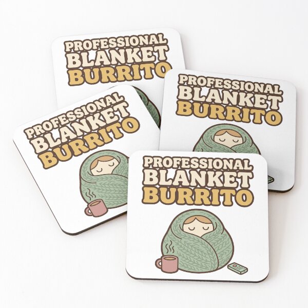 Artikelvorschau, Professionelle Burrito-Decke, gemütliches Retro-Design entworfen und verkauft von Seeding Serendipity.