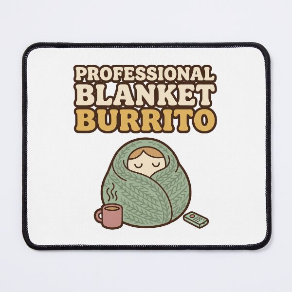 Artikelvorschau, Professionelle Burrito-Decke, gemütliches Retro-Design entworfen und verkauft von Seeding Serendipity.