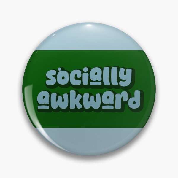 Item preview, SOCIALLY AWKWARD | GREEN + BLUE designed and sold by thehappyintrovert .