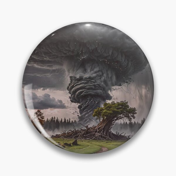 Item preview, Apocalyptic Tornado Art Print – Dramatic Supercell Storm Landscape Wall Decor designed and sold by BeautifulVirtues.