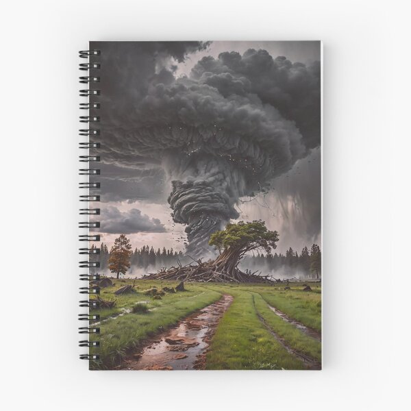 Item preview, Apocalyptic Tornado Art Print – Dramatic Supercell Storm Landscape Wall Decor designed and sold by BeautifulVirtues.
