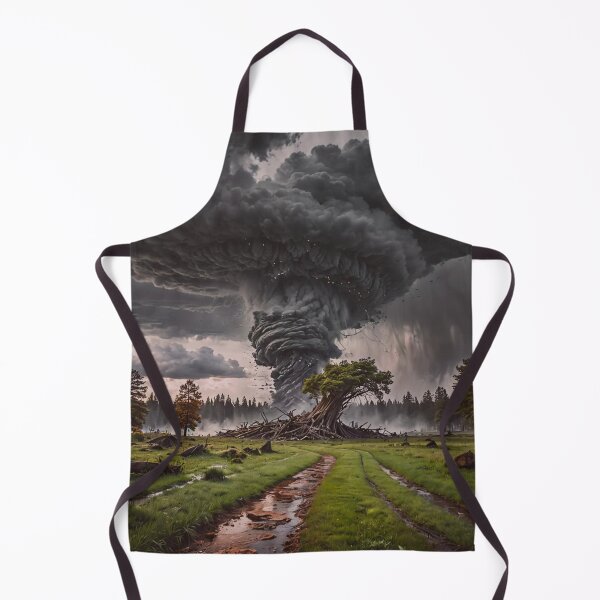 Item preview, Apocalyptic Tornado Art Print – Dramatic Supercell Storm Landscape Wall Decor designed and sold by BeautifulVirtues.