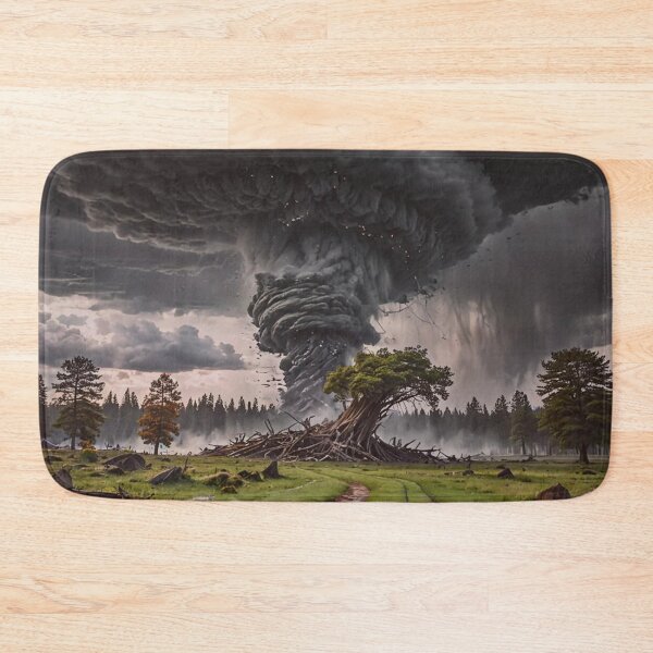 Item preview, Apocalyptic Tornado Art Print – Dramatic Supercell Storm Landscape Wall Decor designed and sold by BeautifulVirtues.
