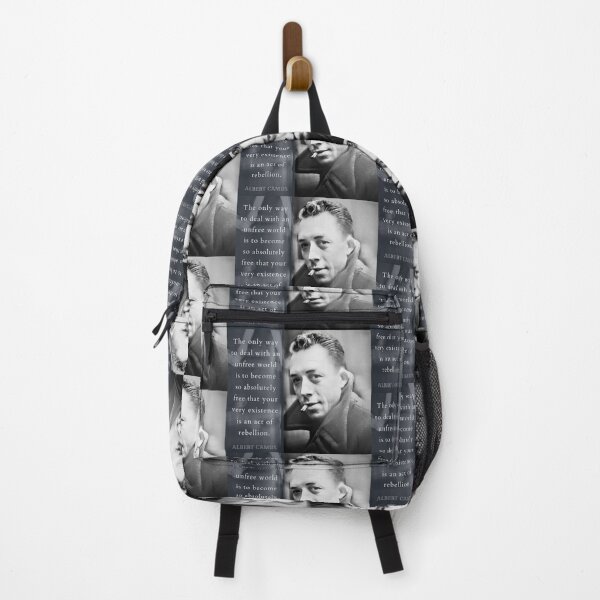 Item preview, Albert Camus portrait and quote: The only way to deal with an unfree world... designed and sold by artbleed.