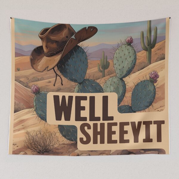 Item preview, Well Sheeyit Cactus Wild West Scenery designed and sold by ReuvenStore.