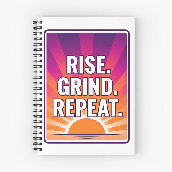 Item preview, Rise Grind Repeat Hustle Mindset for Fitness & Gym Motivation designed and sold by Urben Loop.