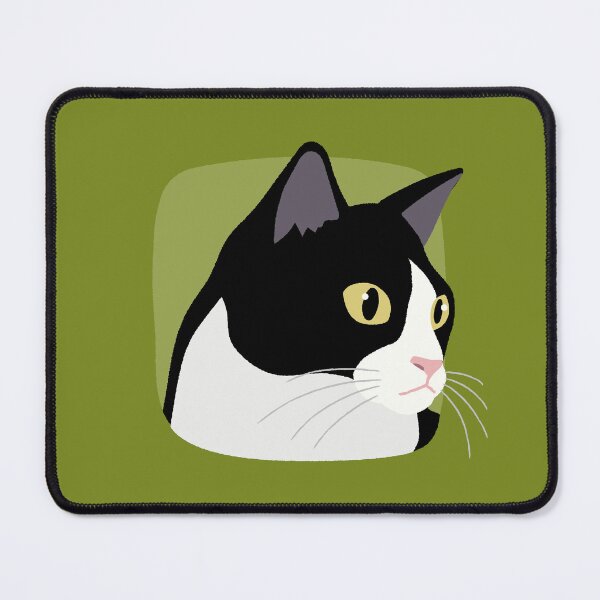 Item preview, Observant Tuxedo Cat Looking Aside designed and sold by Gumigrida.