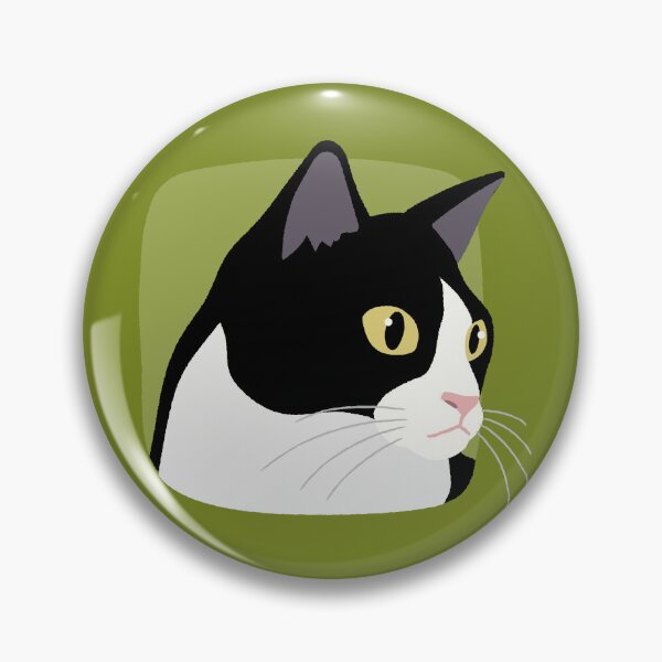 Item preview, Observant Tuxedo Cat Looking Aside designed and sold by Gumigrida.